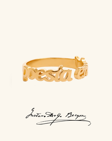 Anillo "Poesía Eres Tú" Clásico
