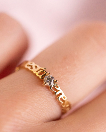 Anillo "Poesía Eres Tú" Edición Verso de Luz